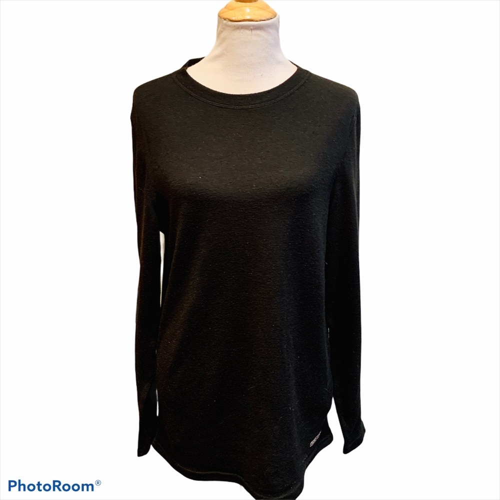 OMNI WOOL Men's Gray Base Layer Crew Neck Top